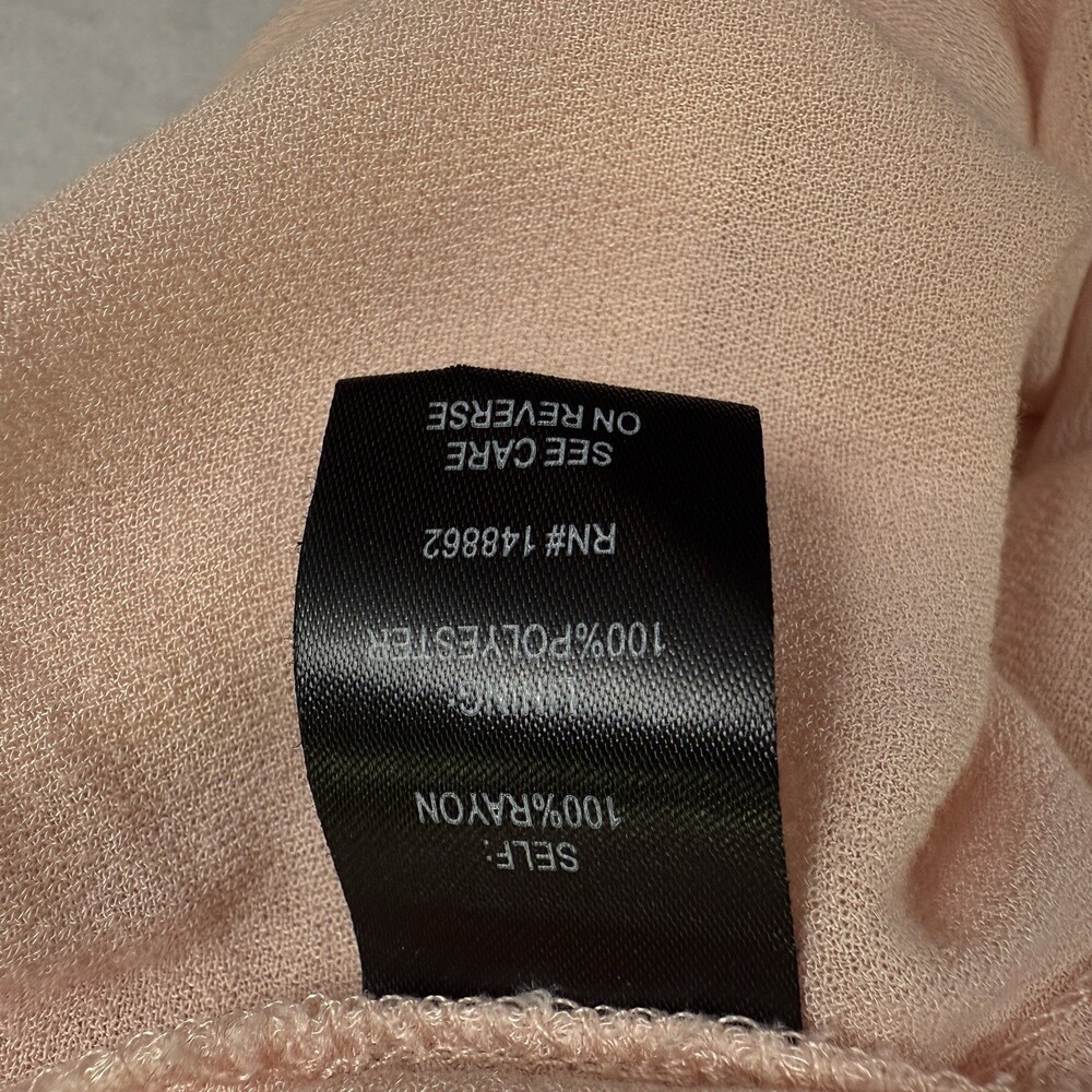 TORRID Dress Ballet Pink Embroidered Cottagecore Boho Roll Tab Button Up Plus 3X - Picture 9 of 12